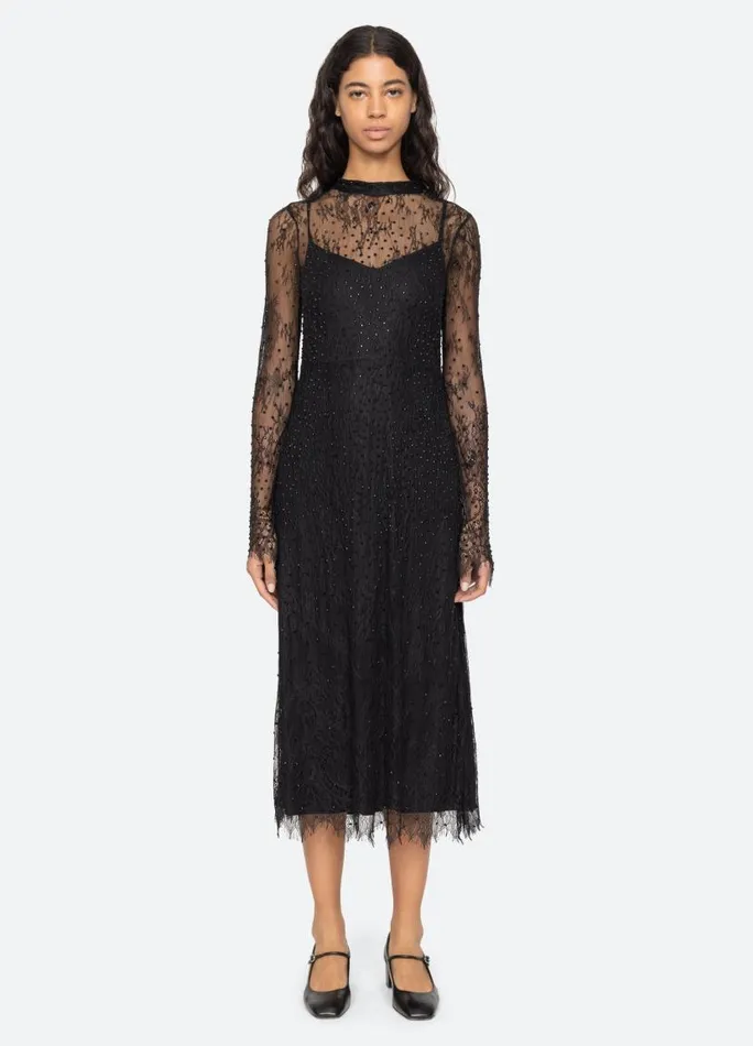 Sea New York Dresses Women Seraphina LS Dress Black Sea New York Dresses Women Seraphina LS Dress Black