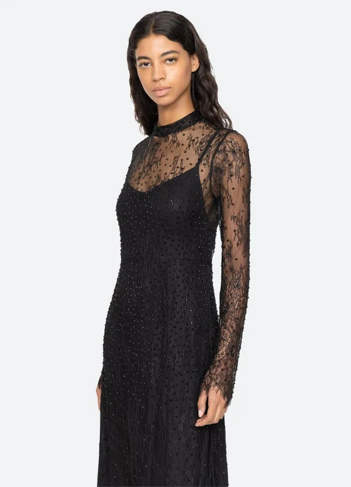 Sea New York Dresses Women Seraphina LS Dress Black Sea New York Dresses Women Seraphina LS Dress Black