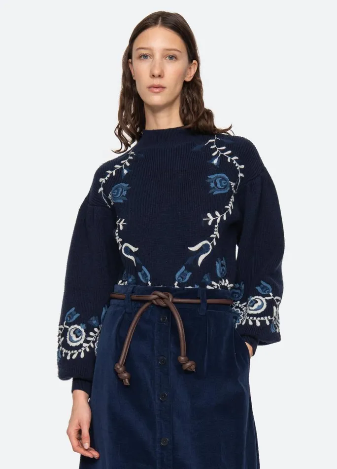 Sea New York Tops Women Inga Sweater Navy Sea New York Tops Women Inga Sweater Navy