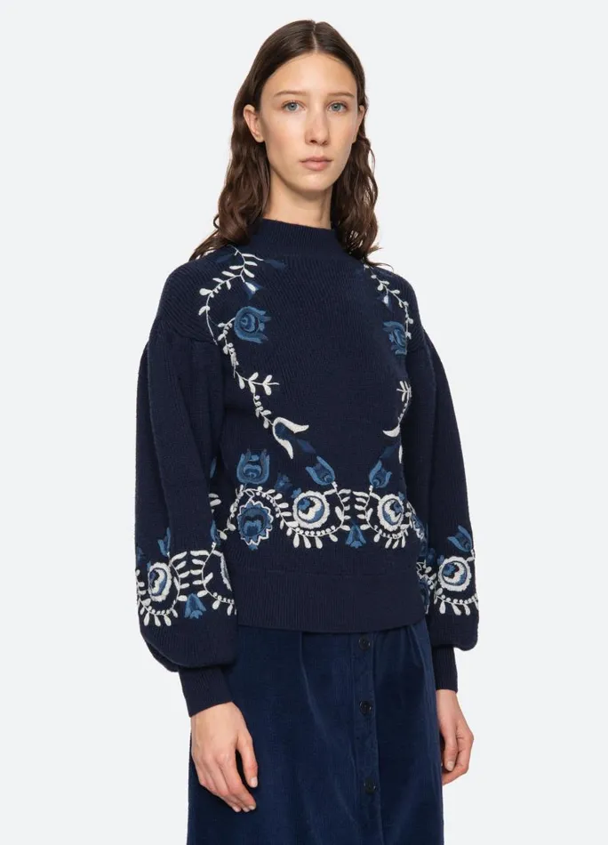 Sea New York Tops Women Inga Sweater Navy Sea New York Tops Women Inga Sweater Navy