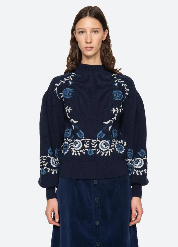 Sea New York Tops Women Inga Sweater Navy Sea New York Tops Women Inga Sweater Navy