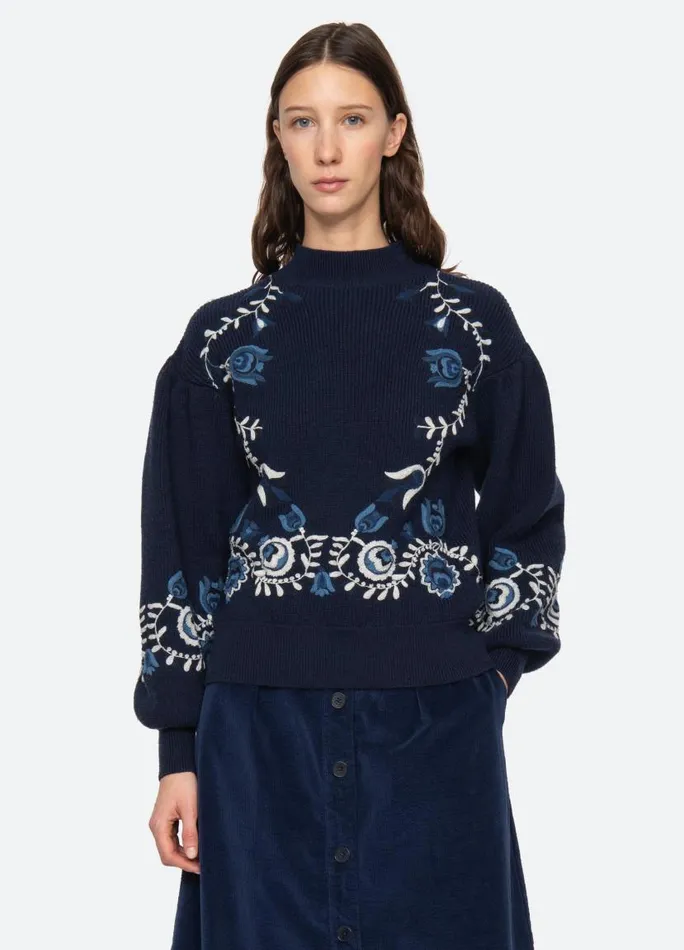 Sea New York Tops Women Inga Sweater Navy Sea New York Tops Women Inga Sweater Navy