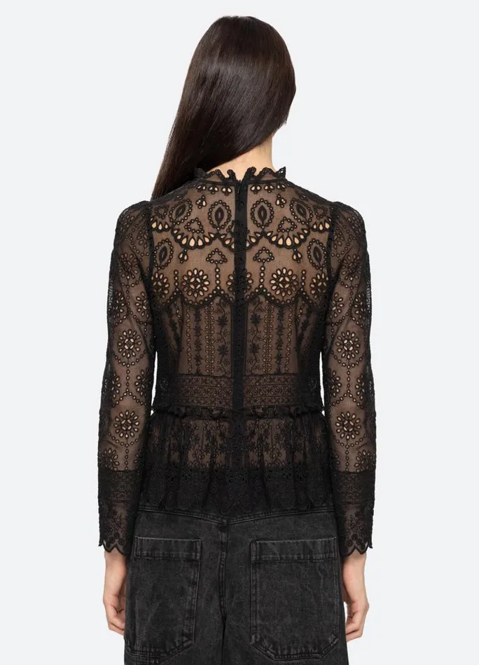 Sea New York Tops Women Lainey Top Black Sea New York Tops Women Lainey Top Black