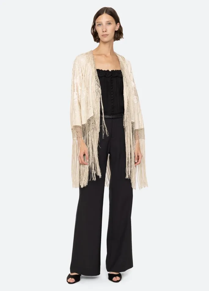 Sea New York Tops Women Priscilla Shawl Cream Sea New York Tops Women Priscilla Shawl Cream