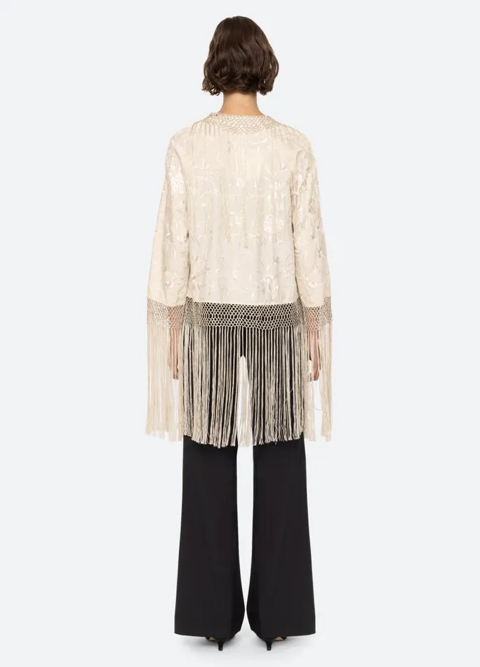 Sea New York Tops Women Priscilla Shawl Cream Sea New York Tops Women Priscilla Shawl Cream