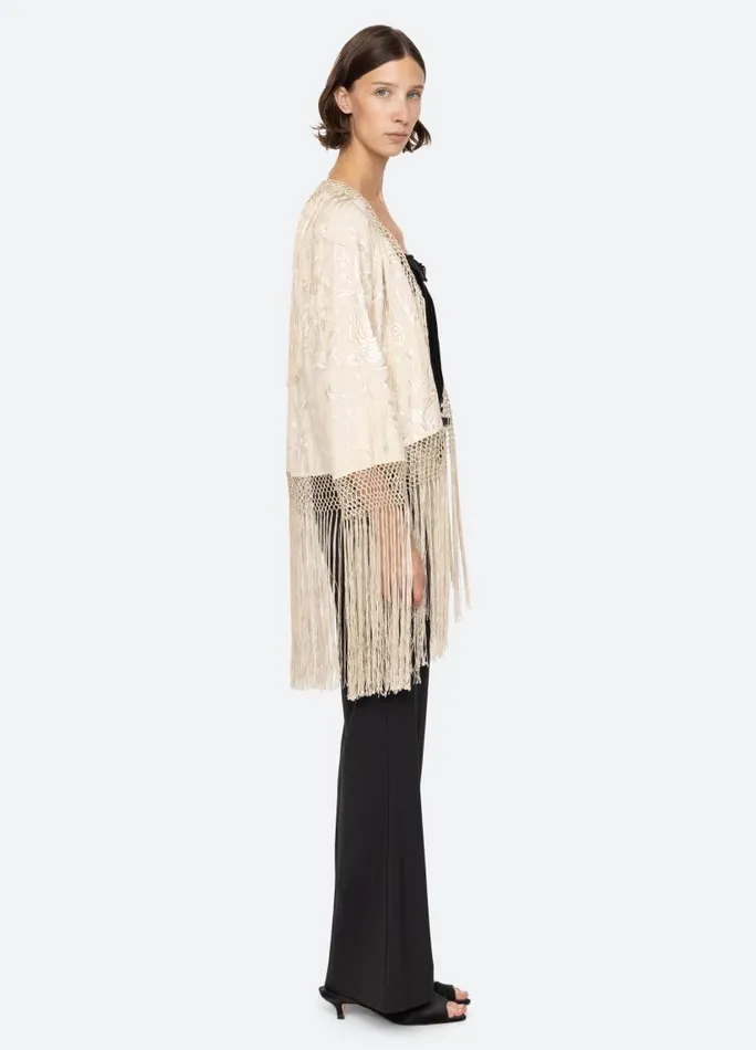 Sea New York Tops Women Priscilla Shawl Cream Sea New York Tops Women Priscilla Shawl Cream