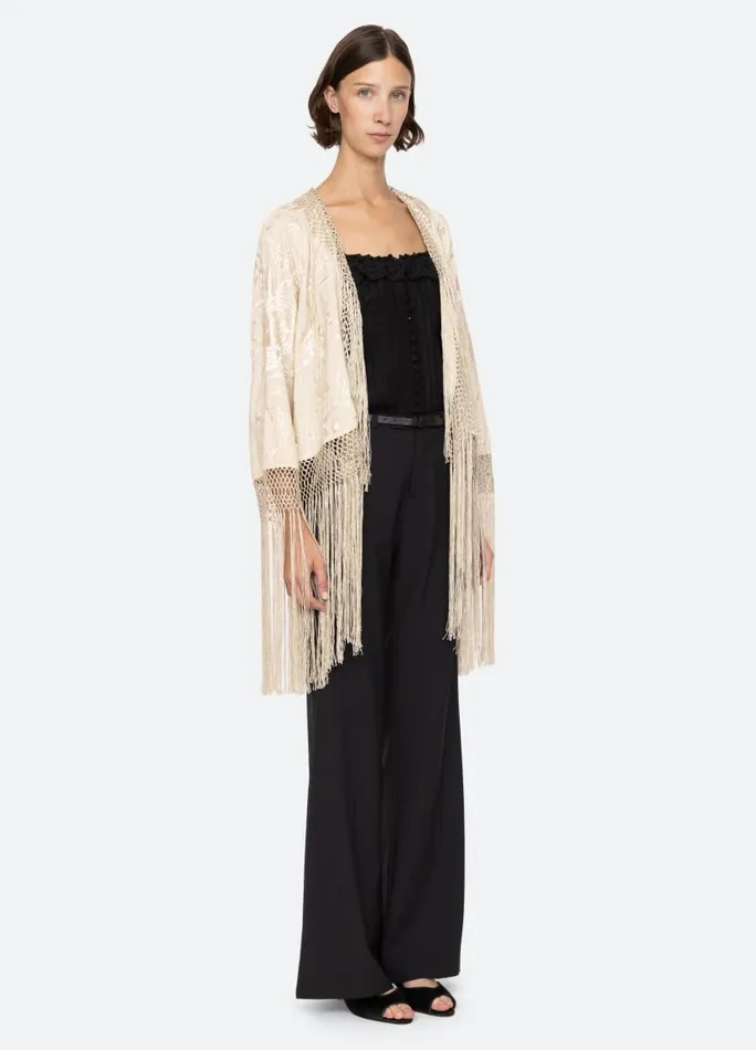 Sea New York Tops Women Priscilla Shawl Cream Sea New York Tops Women Priscilla Shawl Cream