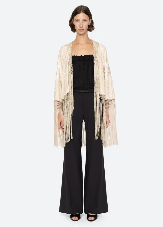 Sea New York Tops Women Priscilla Shawl Cream Sea New York Tops Women Priscilla Shawl Cream