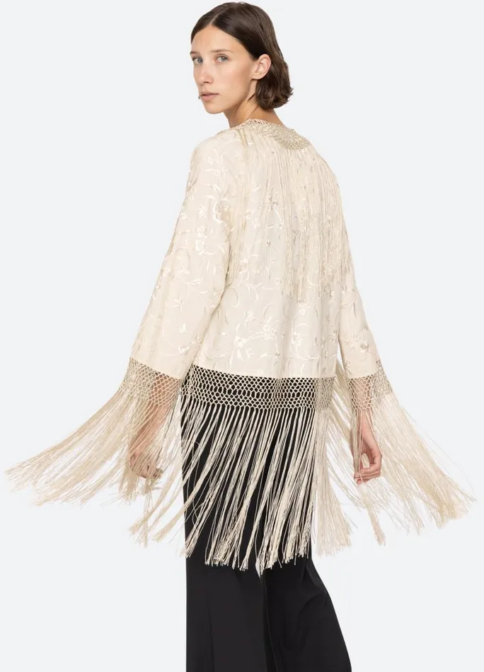 Sea New York Tops Women Priscilla Shawl Cream Sea New York Tops Women Priscilla Shawl Cream