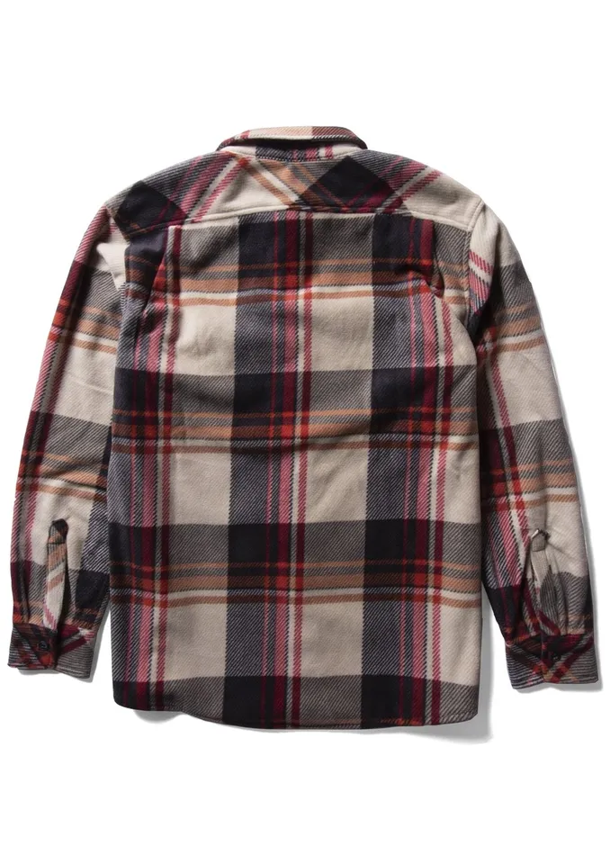 Shirts and Flannels Men EcoZy Ls Polar Flannel Stone Vissla Shirts and Flannels Men EcoZy Ls Polar Flannel Stone Vissla
