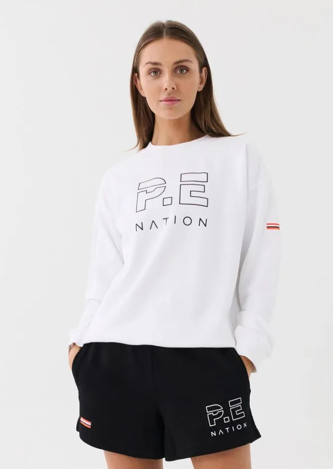 Shop HEADS UP SWEAT IN WHITE PE Nation Sweats