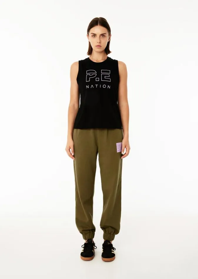 Shop SHUFFLE TANK IN BLACK PE Nation Tees and Tanks