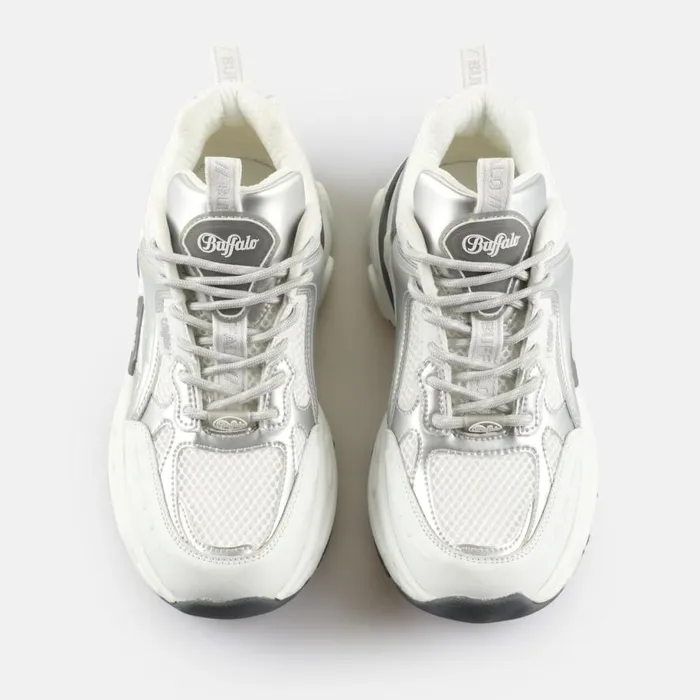 Shop Sneakers BUFFALO BFL TIGER 8211 VEGAN NAPPAMESH 8211 WHITESILVER Whitesilver Shop Sneakers BUFFALO BFL TIGER 8211 VEGAN NAPPAMESH 8211 WHITESILVER Whitesilver