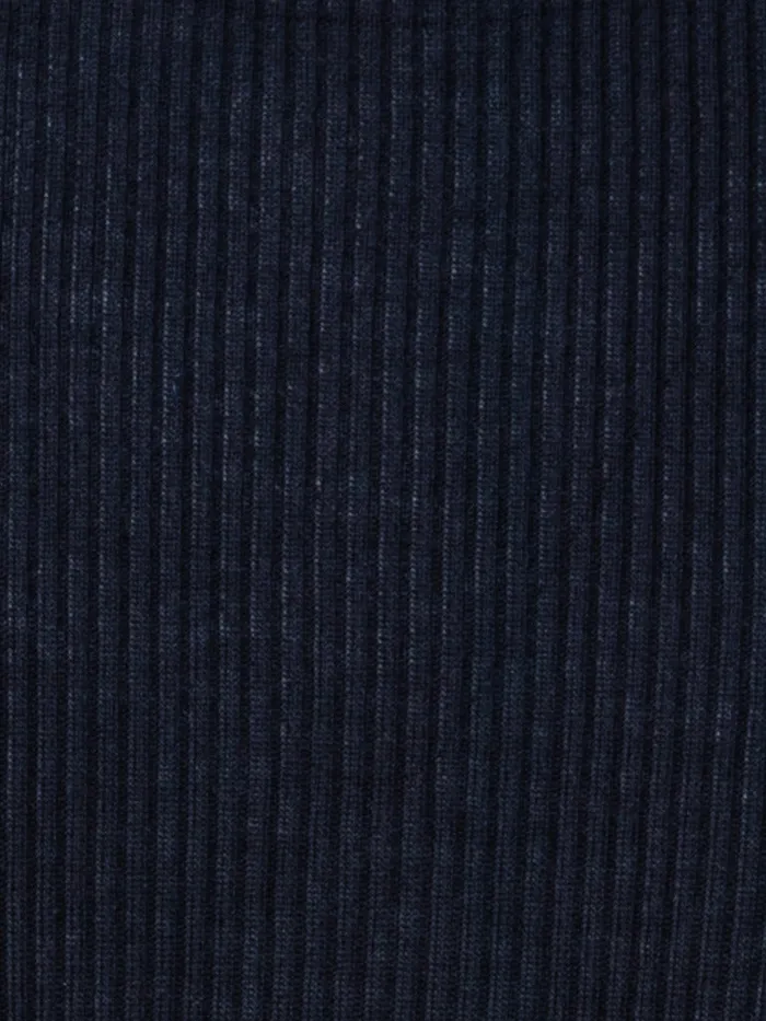 Silk Cotton Rib Knit Sweater Black Women Akris Knitwear
