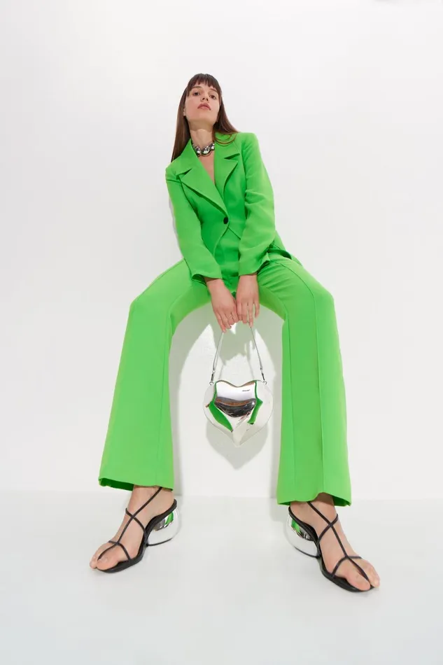 Simon Miller Bottoms Zypresse Crepe Pants In Gummy Green 8211 Women