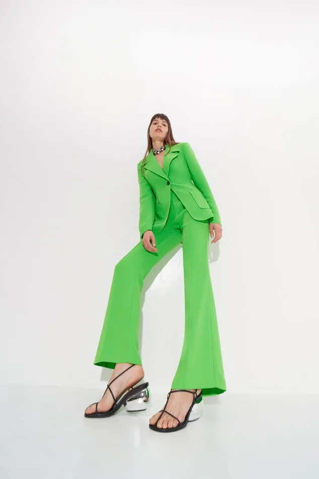 Simon Miller Bottoms Zypresse Crepe Pants In Gummy Green 8211 Women