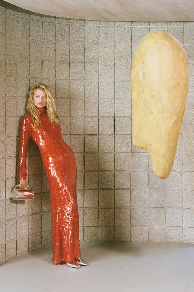 Simon Miller Dresses Sequin Sculpty Dress In Chili 8211 Women