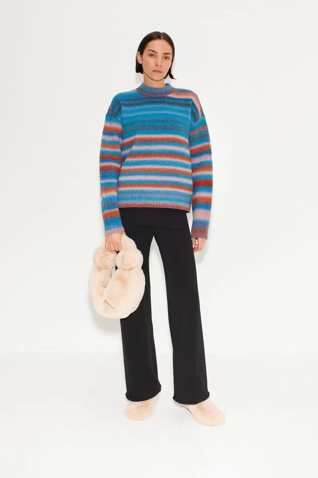 Simon Miller Knitwear Calder Knit Sweater In Matisse Blue Multi 8211 Women Simon Miller Knitwear Calder Knit Sweater In Matisse Blue Multi 8211 Women
