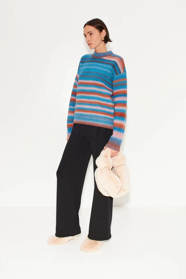 Simon Miller Knitwear Calder Knit Sweater In Matisse Blue Multi 8211 Women Simon Miller Knitwear Calder Knit Sweater In Matisse Blue Multi 8211 Women