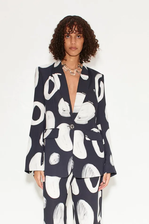 Simon Miller Sets Lennox Crepe Jacket In Painted Dot 8211 Women