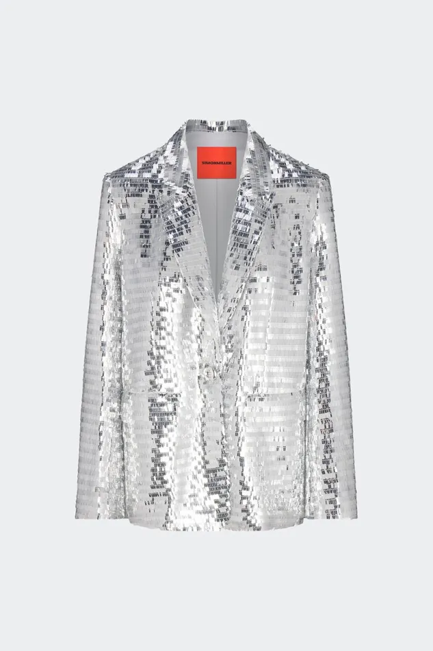 Simon Miller Sets Lennox Jacket In Satellite Silver 8211 Women