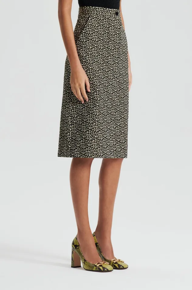 Skirts OCELOT PENCIL SKIRT DARKELM 8211 Scanlan Theodore Women