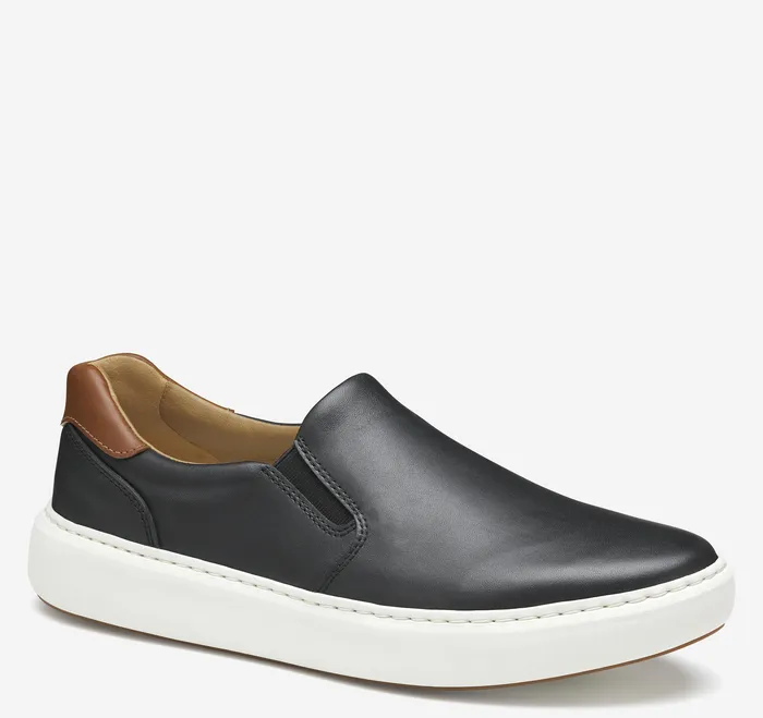 Sneakers Anders SlipOn Black Full Grain 8211 Johnston and Murphy Men