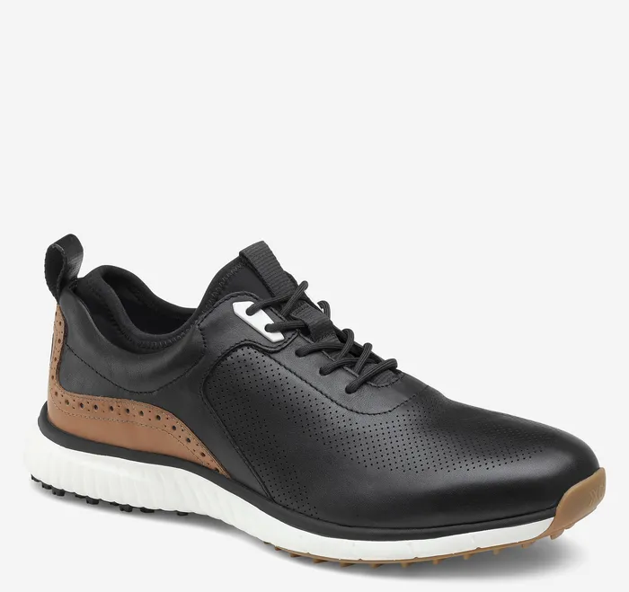 Sneakers Johnston and Murphy Men XC4 H1Luxe Hybrid Black Waterproof Full Grain