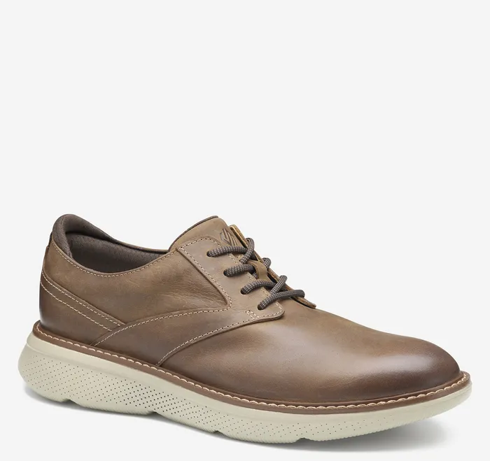 Sneakers Men Johnston and Murphy Hayden Plain Toe Brown Oiled Full Grain