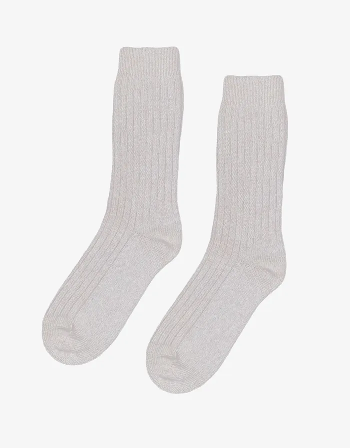 Socks Colorfulstandard Men Merino Wool Blend Sock 8211 Heather Grey