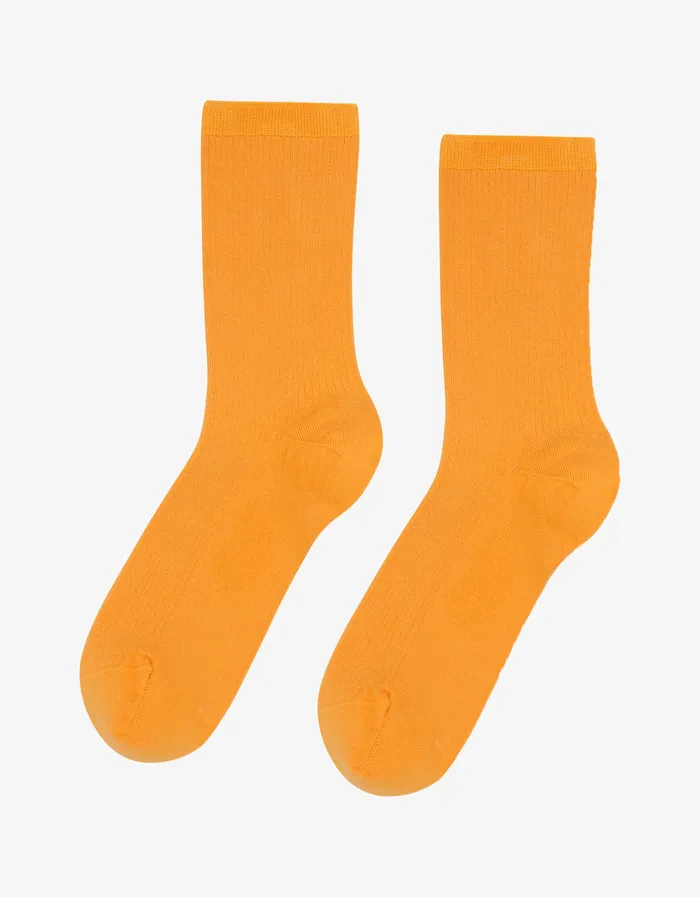 Socks Women Classic Organic Sock 8211 Sunny Orange Colorfulstandard Women