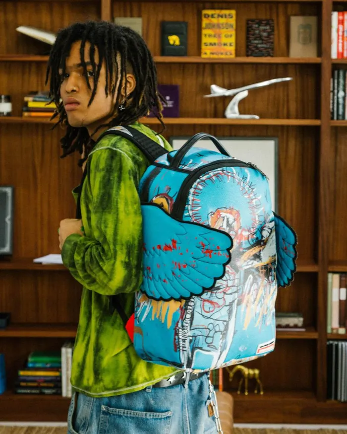SPRAYGROUND Backpacks OFFICIAL BASQUIAT UNTITLED FALLEN ANGEL 1981 WING BACKPACK DLXV 8211 Universal SPRAYGROUND Backpacks OFFICIAL BASQUIAT UNTITLED FALLEN ANGEL 1981 WING BACKPACK DLXV 8211 Universal