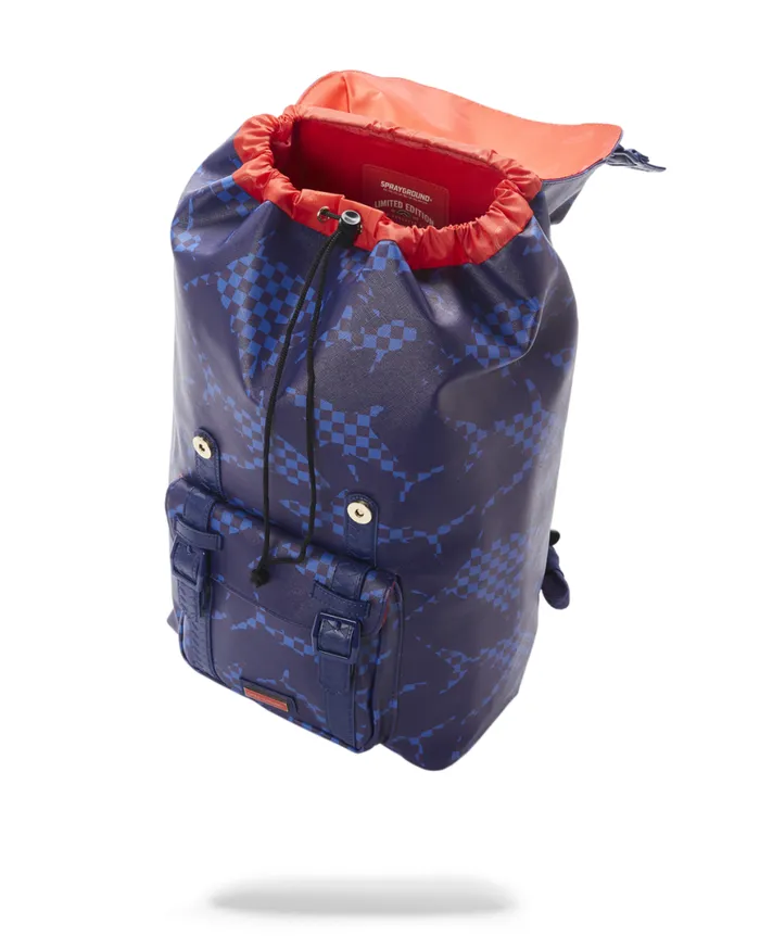 SPRAYGROUND Backpacks SHARK CHECK BLUE HILLS BACKPACK 8211 Universal SPRAYGROUND Backpacks SHARK CHECK BLUE HILLS BACKPACK 8211 Universal