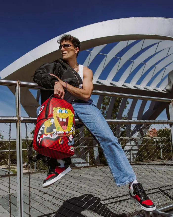 SPRAYGROUND Backpacks SPONGEBOB HELLO WORLD BACKPACK DLXV 8211 Universal SPRAYGROUND Backpacks SPONGEBOB HELLO WORLD BACKPACK DLXV 8211 Universal