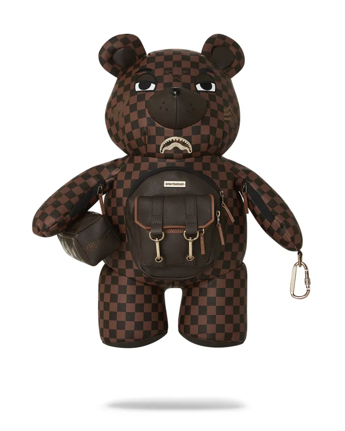 SPRAYGROUND Teddy Bear Backpacks CHECKMATE ROYALE MONEYBEAR TEDDYBEAR BACKPACK 8211 Universal SPRAYGROUND Teddy Bear Backpacks CHECKMATE ROYALE MONEYBEAR TEDDYBEAR BACKPACK 8211 Universal
