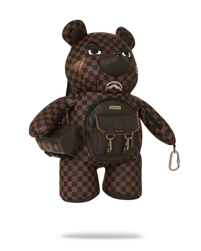 SPRAYGROUND Teddy Bear Backpacks CHECKMATE ROYALE MONEYBEAR TEDDYBEAR BACKPACK 8211 Universal SPRAYGROUND Teddy Bear Backpacks CHECKMATE ROYALE MONEYBEAR TEDDYBEAR BACKPACK 8211 Universal
