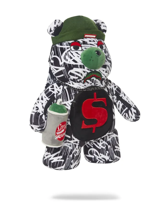 SPRAYGROUND Teddy Bear Backpacks NIGHT NIGHT MONEYBEAR TEDDYBEAR BACKPACK 8211 Universal SPRAYGROUND Teddy Bear Backpacks NIGHT NIGHT MONEYBEAR TEDDYBEAR BACKPACK 8211 Universal