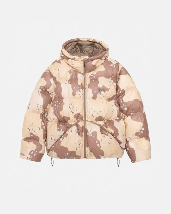 Stussy Outerwear DOWN PARKA CAMO RIPSTOP Khaki 8211 MenWomen