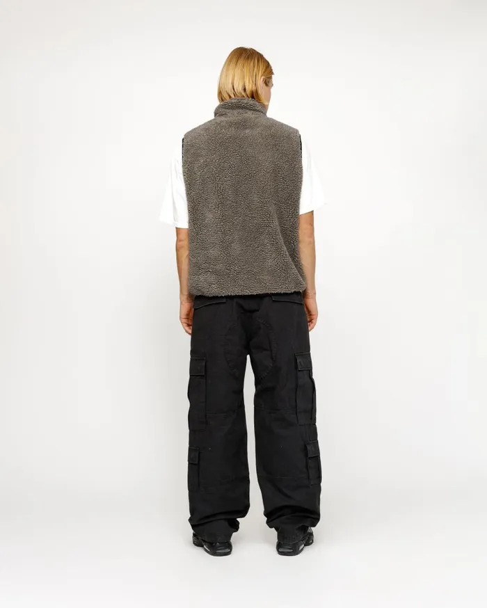 Stussy Outerwear SHERPA REVERSIBLE VEST Stone 8211 MenWomen