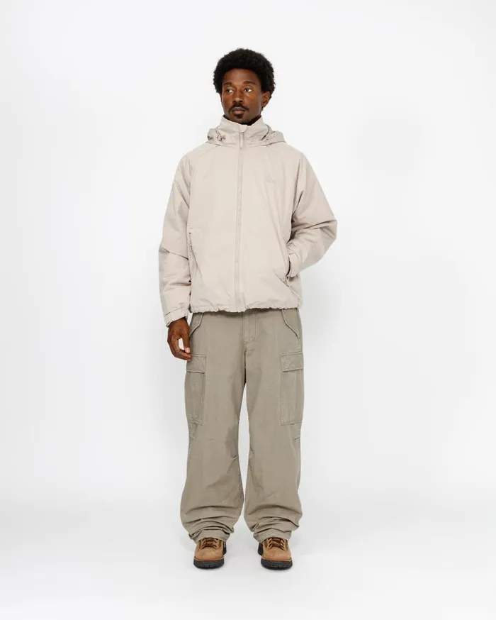 Stussy Outerwear SHORT MILITARY PARKA Stone 8211 MenWomen