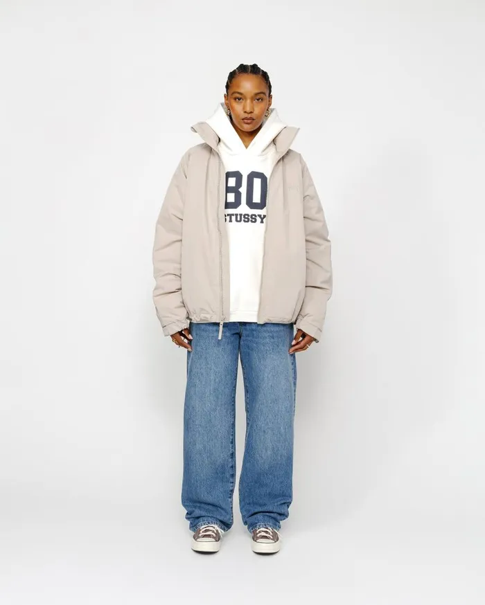 Stussy Outerwear SHORT MILITARY PARKA Stone 8211 MenWomen
