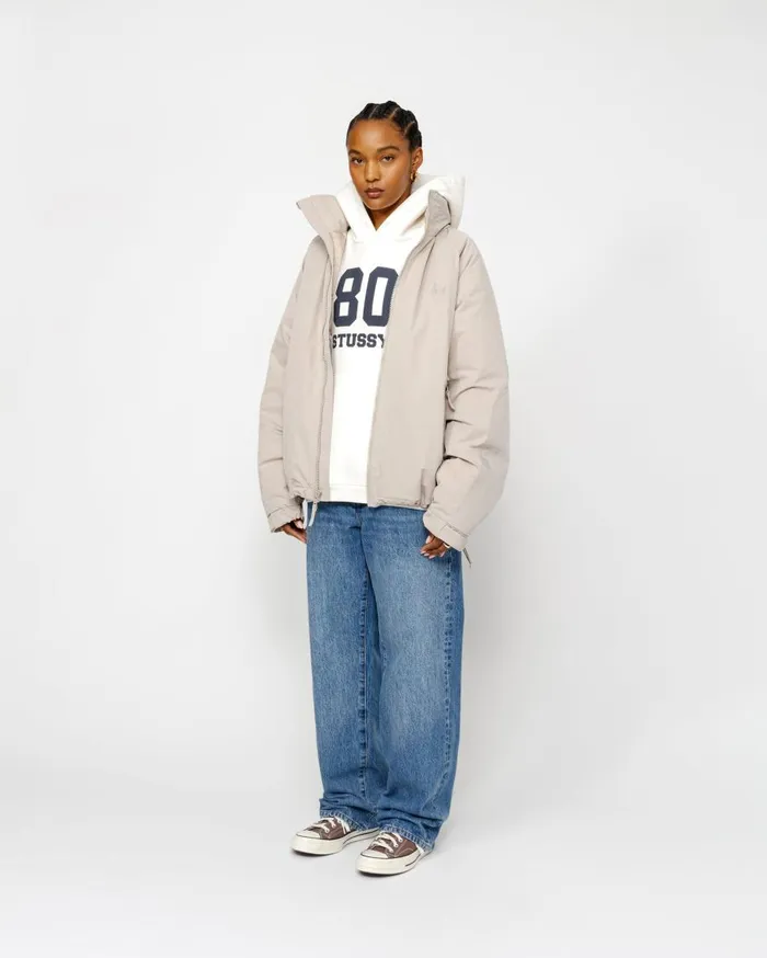 Stussy Outerwear SHORT MILITARY PARKA Stone 8211 MenWomen