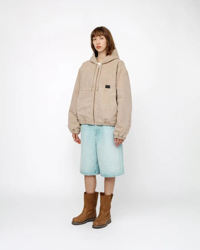 Stussy Outerwear WORK JACKET CANVAS NEEDLE PUNCH Khaki 8211 MenWomen