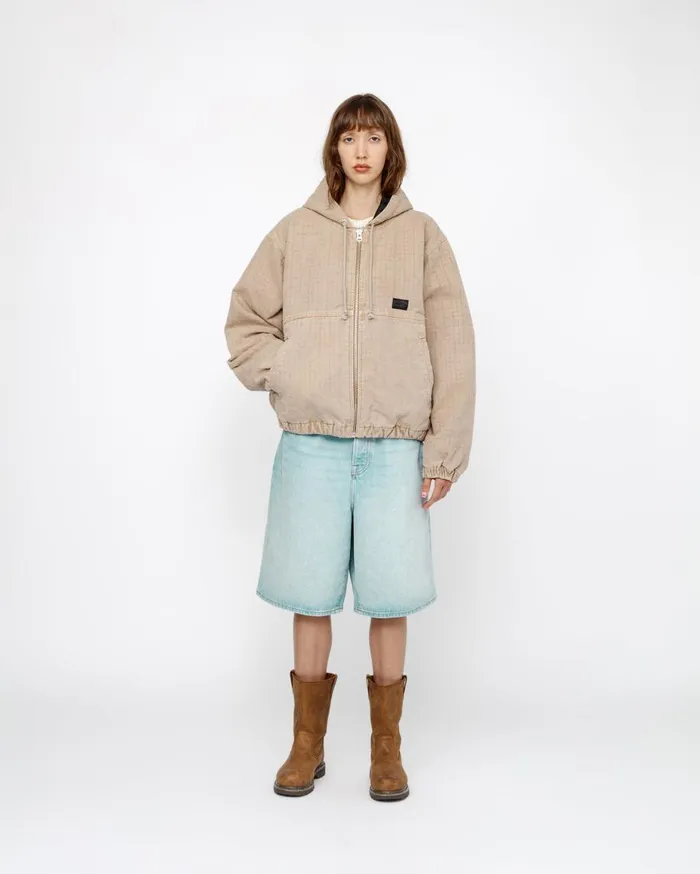 Stussy Outerwear WORK JACKET CANVAS NEEDLE PUNCH Khaki 8211 MenWomen