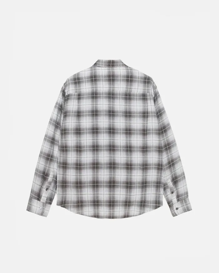Stussy Shirts MATTHEW SHIRT LG PRINTED PLAID Brown 8211 MenWomen