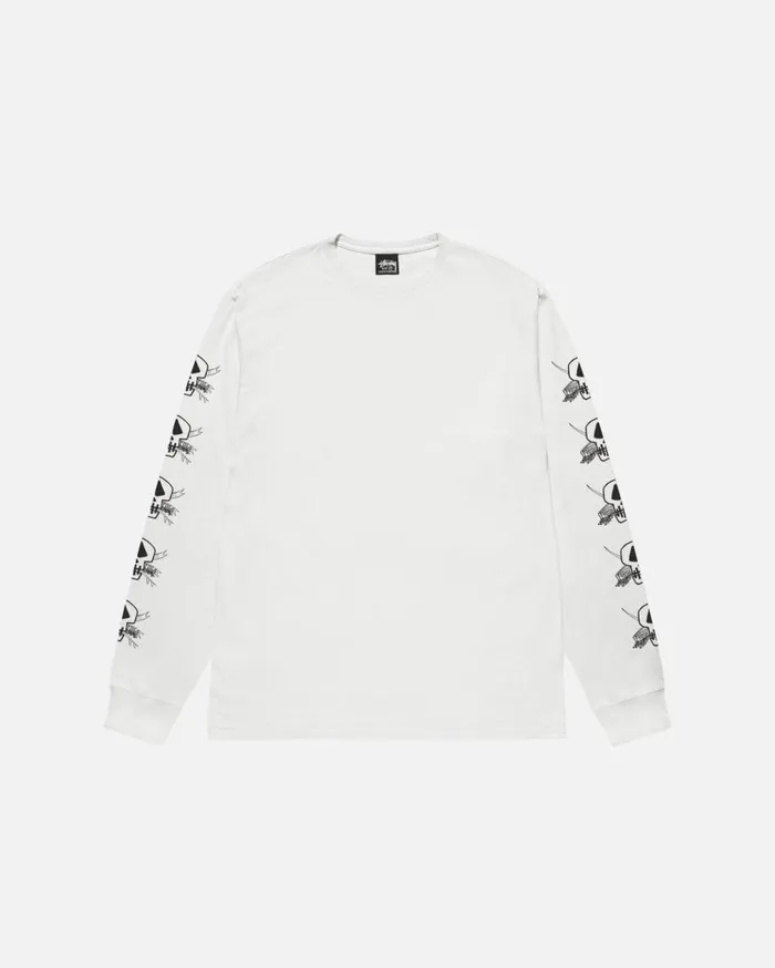 Stussy Tees FOILS LS TEE PIGMENT DYED Natural 8211 MenWomen