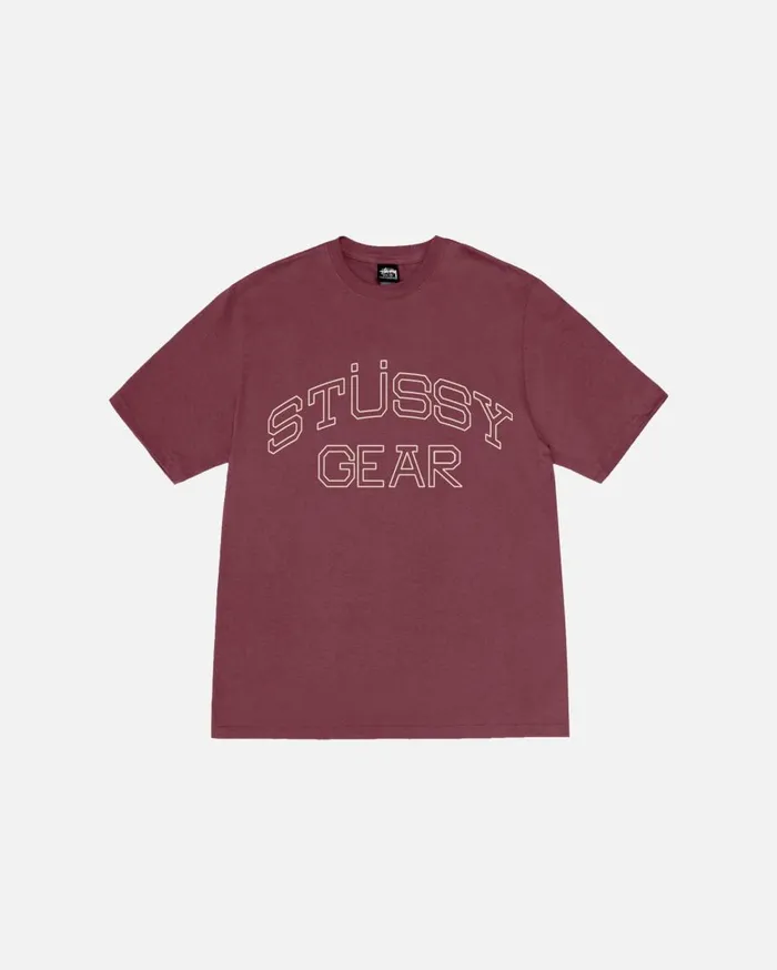 Stussy Tees STSSY GEAR TEE Oxblood 8211 MenWomen
