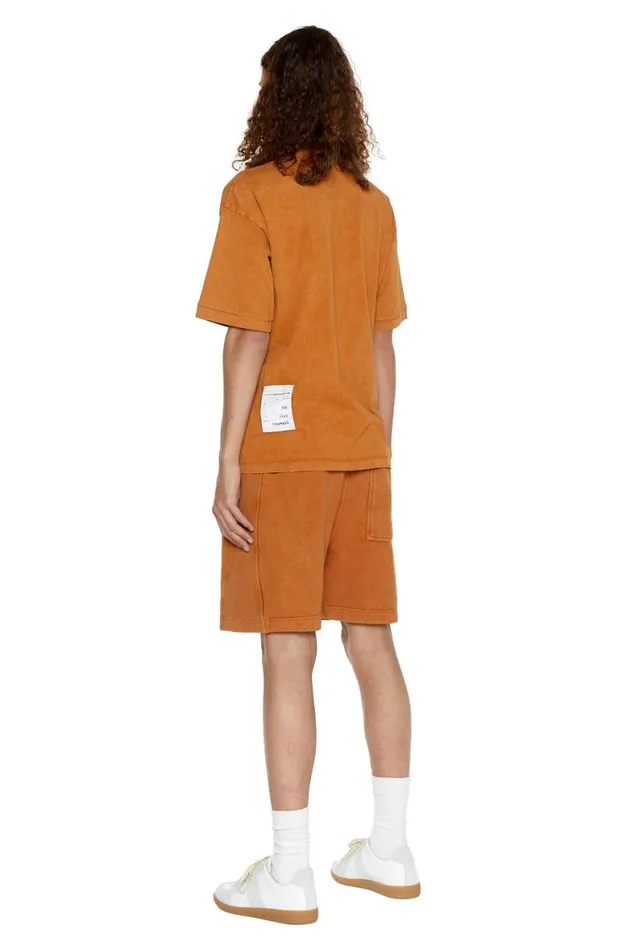 TShirts Men Jaded London NTRLS Rust Orange Oversized Tshirt