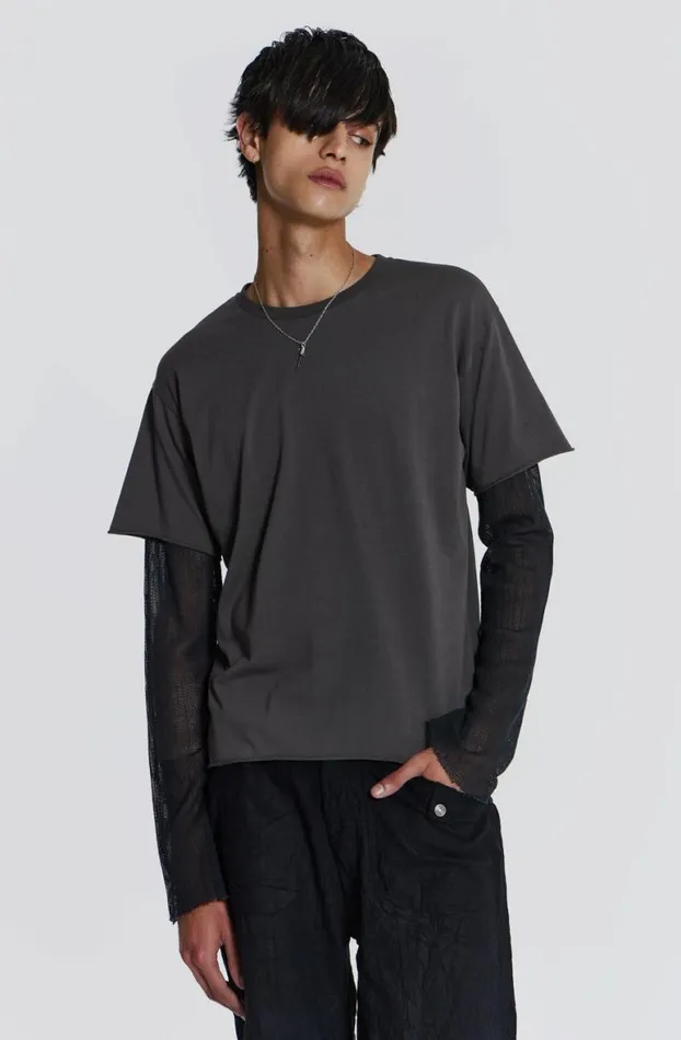 TShirts Men Jaded London Pitch Double Layer Tee