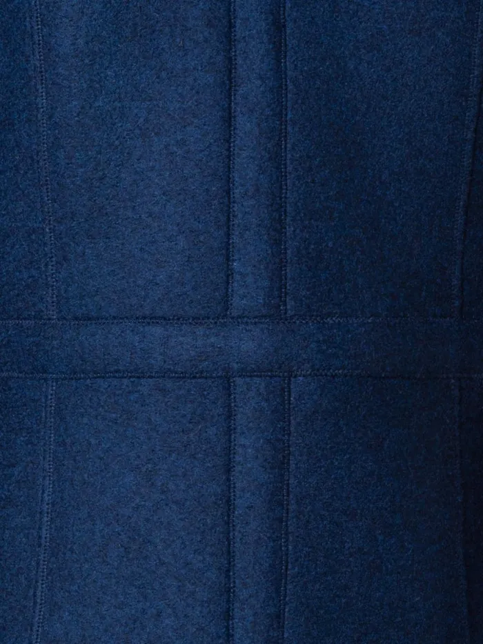 Tailored Jacket In 100 Cashmere With Stand Up Collar Navy Women Akris Cashmere